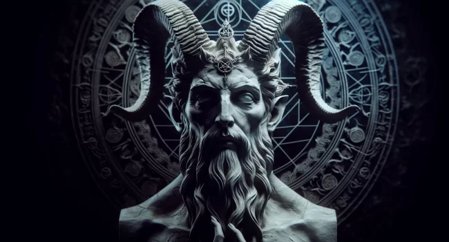 Imagen ilustrativa de una estatua de Baphomet