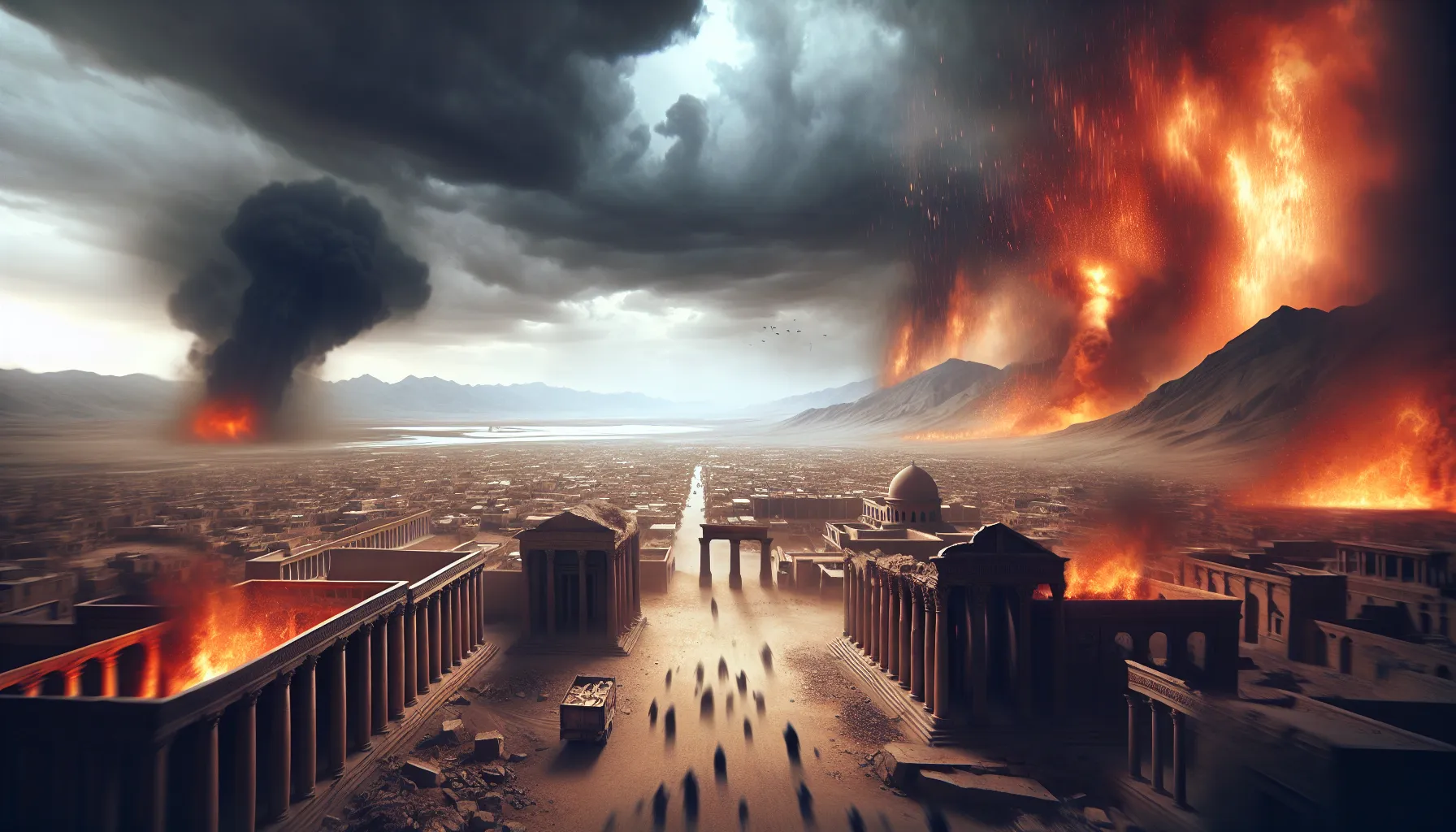 La destrucción de Sodoma y Gomorra: un relato de juicio divino y consecuencias devastadoras.