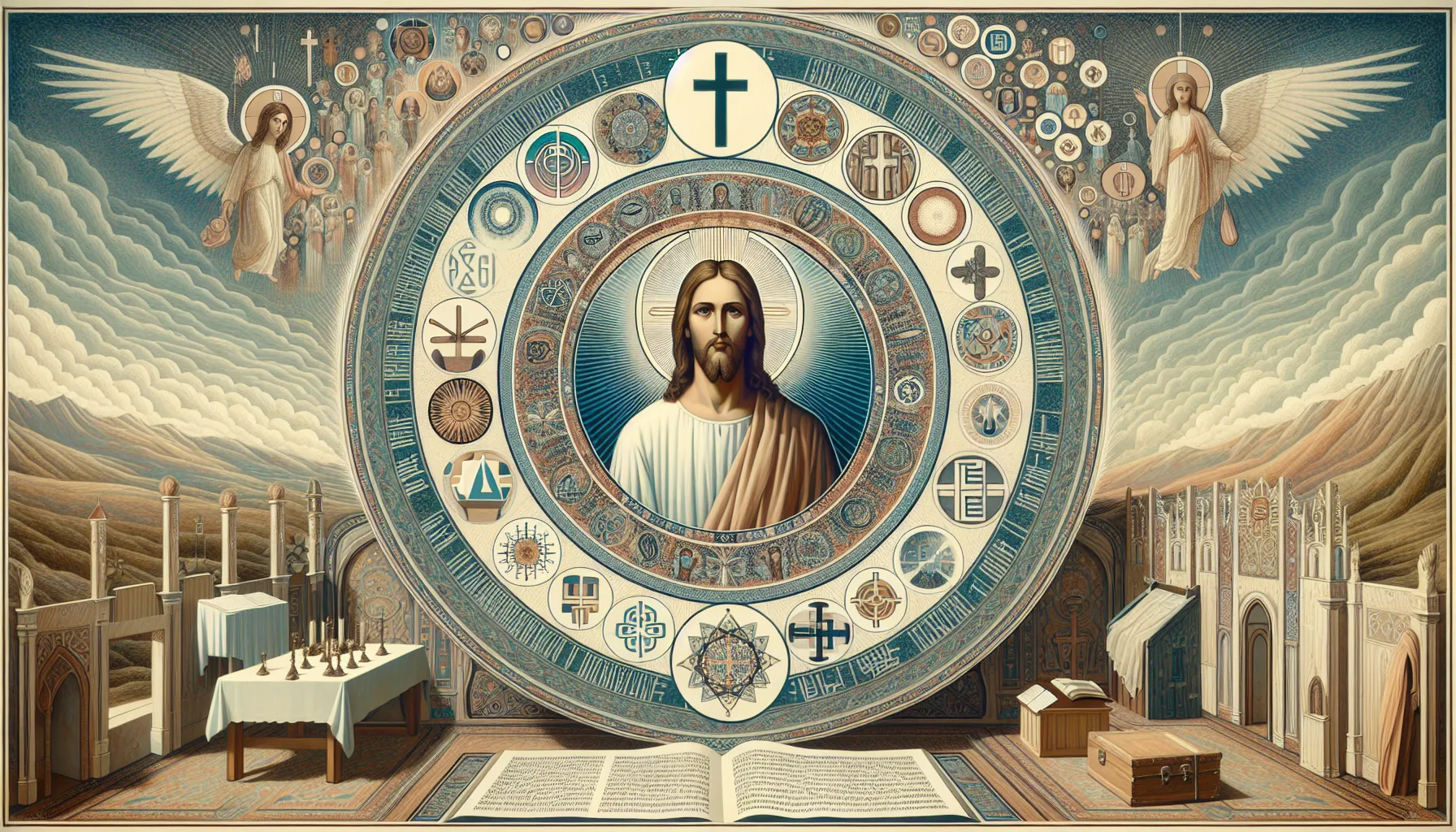 Imagen representativa del simbolismo religioso en el Pentecostalismo Unicitario centrado en Solo Jesús