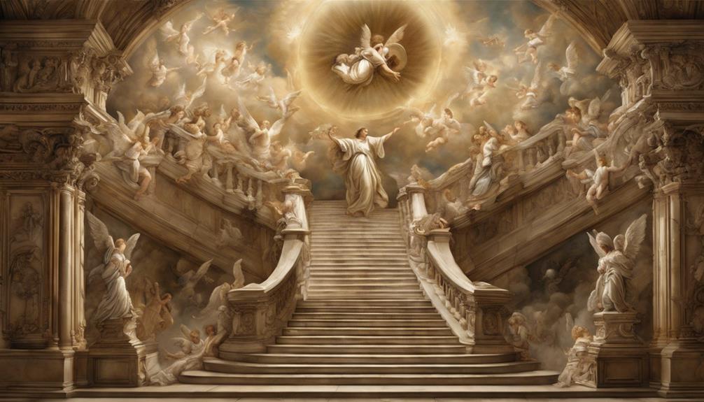 symbolism of angels descending and ascending